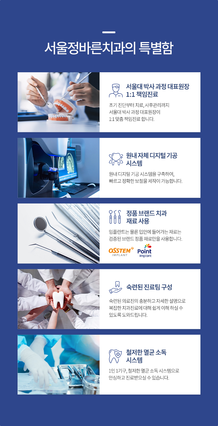 서울정바른치과의 특별함
